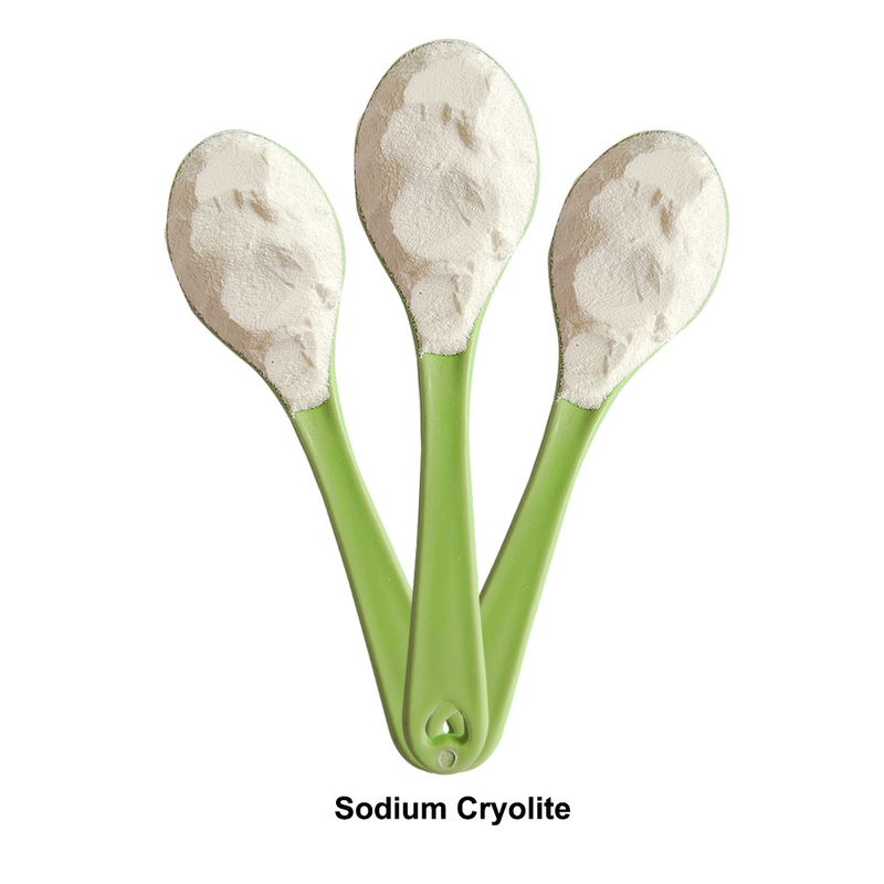 99% độ tinh khiết cao Na3alf6 Màu trắng đến màu xám sáng bột Cryolite tổng hợp cho nhôm